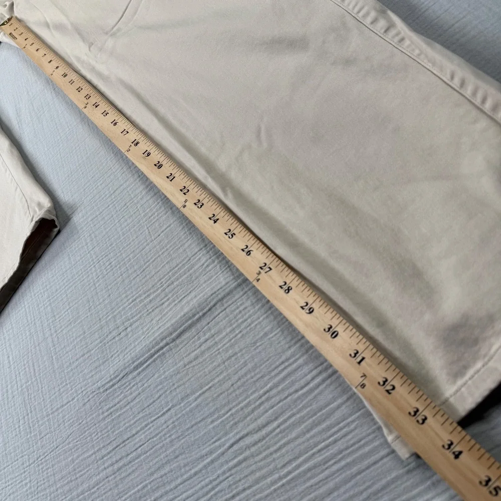 Peter Millar Mens Chino Pants Size 40 Beige Cream Cotton Modal Stretch 40x33